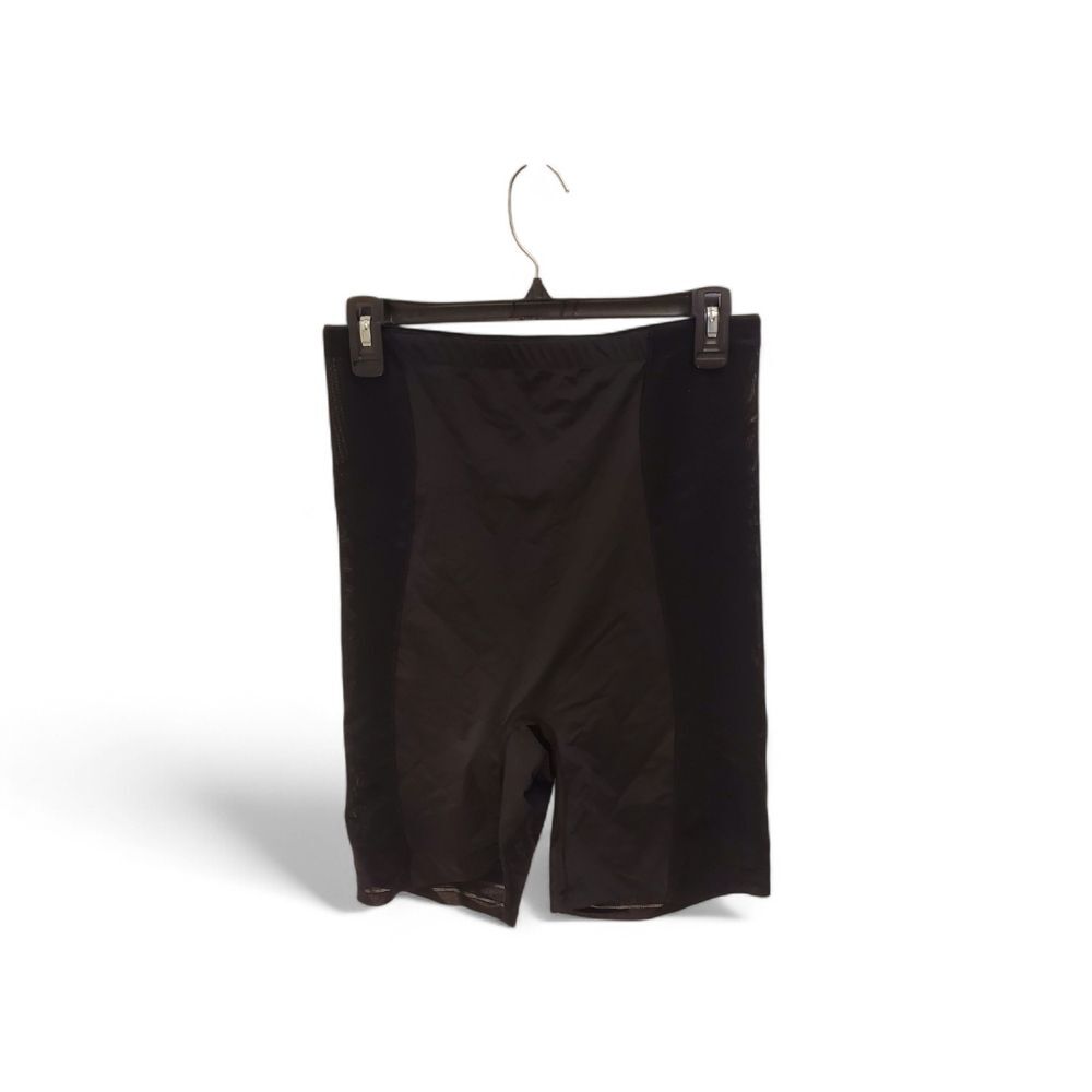 High-Rise Black Sheer Shorts for Women